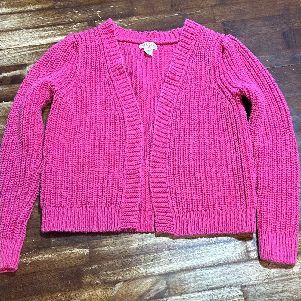 Cat & Jack Bright Pink Knit Sweater